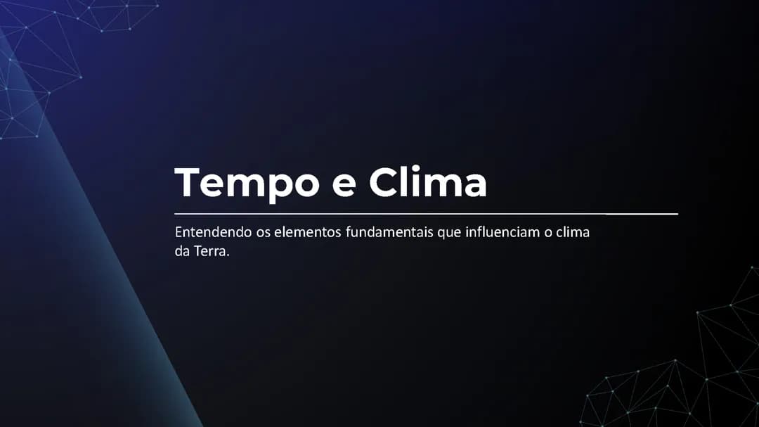 tempo e clima, fatores climaticos