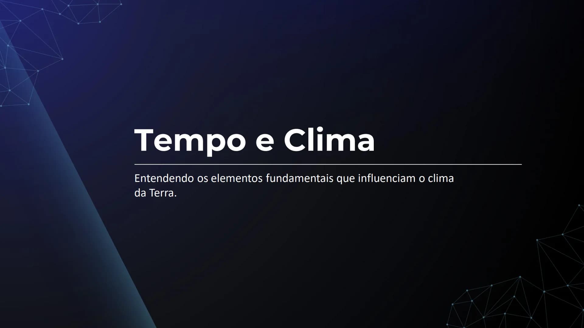 # Tempo e Clima

Entendendo os elementos fundamentais que influenciam o clima
da Terra. # Introdução

Este trabalho explora os elementos que