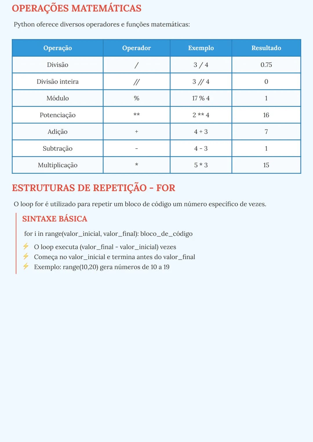 # CONCEITOS BÁSICOS DE PROGRAMAÇÃO EM
PYTHON
# TIPOS DE DADOS BÁSICOS
Em Python, existem diferentes tipos de dados fundamentais que são util