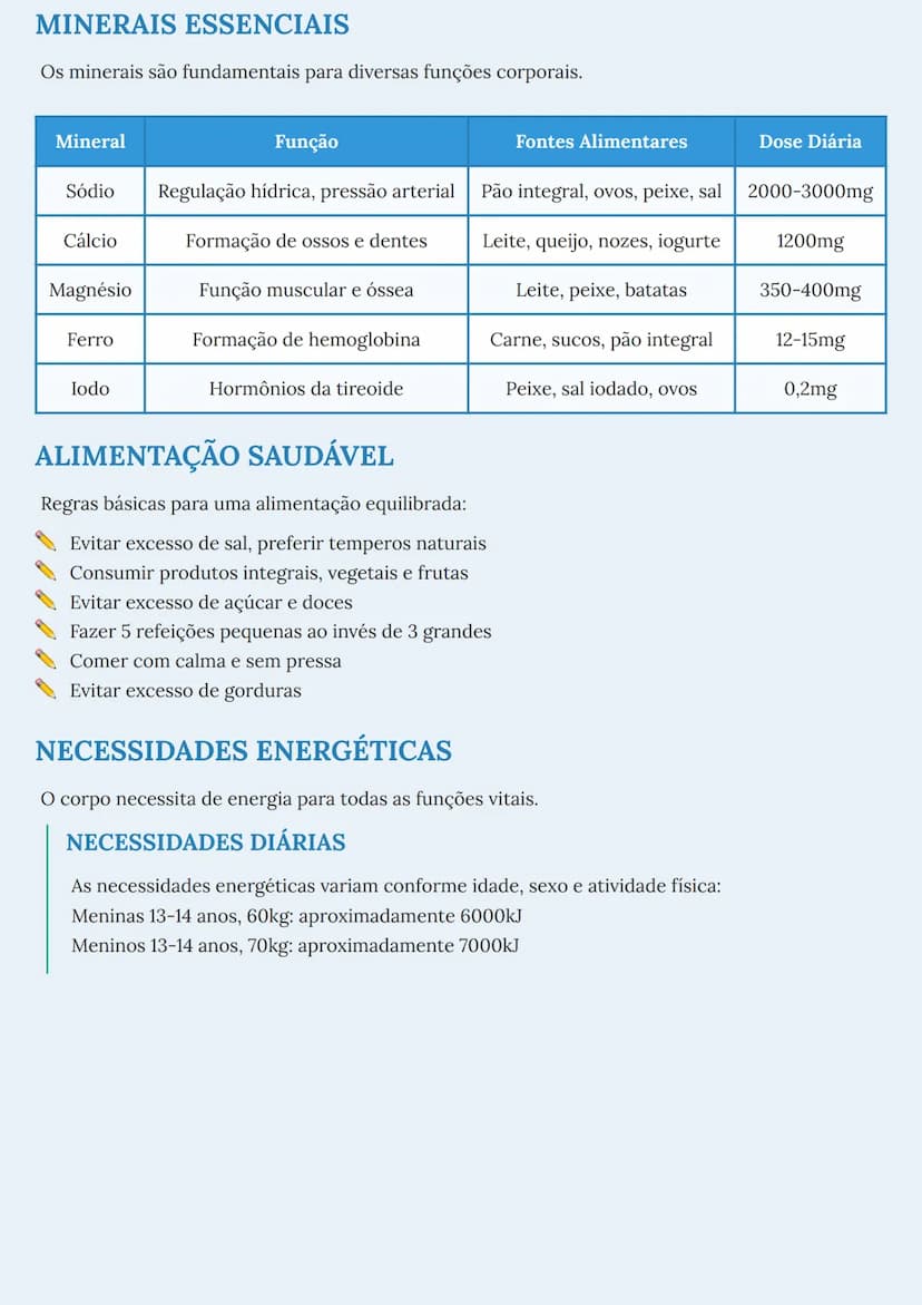 # SISTEMA DIGESTIVO E NUTRIÇÃO HUMANA
# VITAMINAS ESSENCIAIS
As vitaminas são nutrientes essenciais para o funcionamento adequado do corpo h