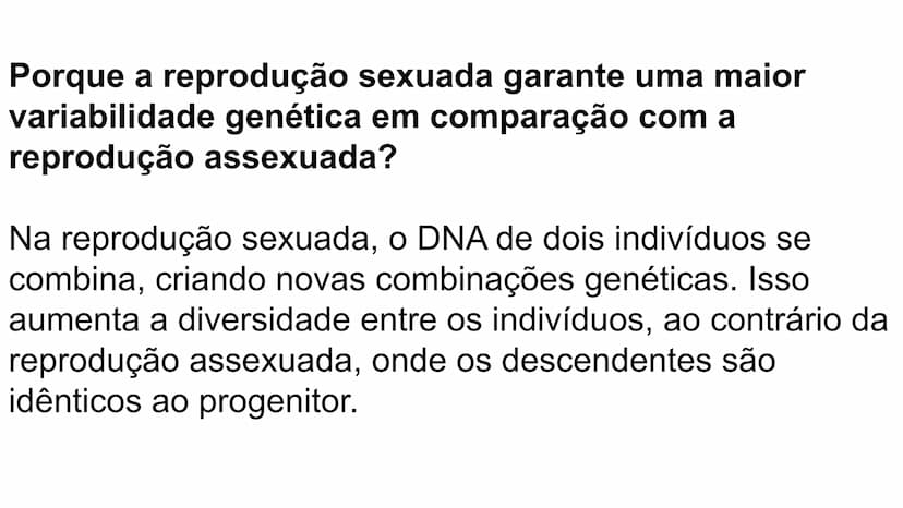 --- OCR Start ---
Variabilidade genética ao
longo das gerações
Fazendo uma comparação com o
parentesco humano, podemos dizer que:
•
Um indiv