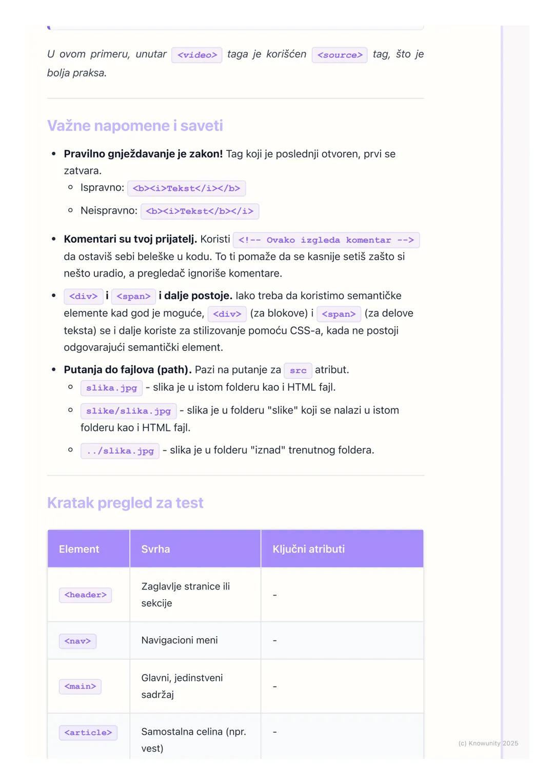 # HTML - struktura veb stranice

HTML - struktura veb stranice

Uvod u napredniju strukturu

HTML (HyperText Markup Language) je osnova svak