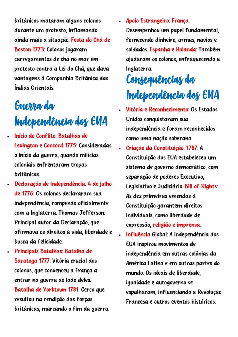 ## Independência
Dos
Estados Unidos Da
América

O que é a
independência dos
Estados unidos?

A Independência dos Estados Unidos foi
um impor