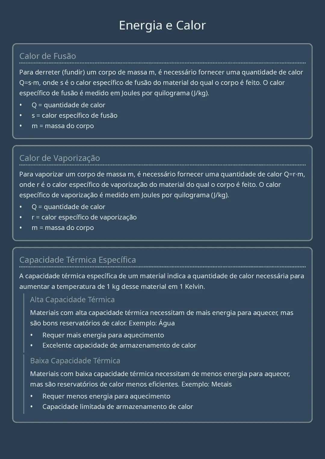 Energia e Calor