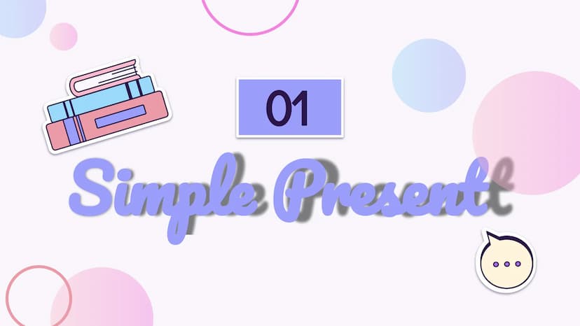 # 01

Simple Present # Simple Present
Simple Present is used for:
→ Actions that happen in the present;
→ Universal truths;
→ Feelings;
→ Wi