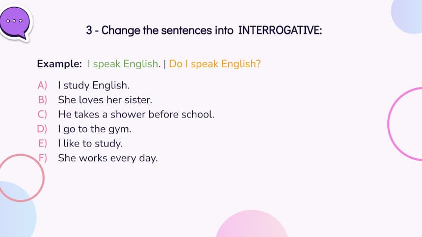 # 01

Simple Present # Simple Present
Simple Present is used for:
→ Actions that happen in the present;
→ Universal truths;
→ Feelings;
→ Wi