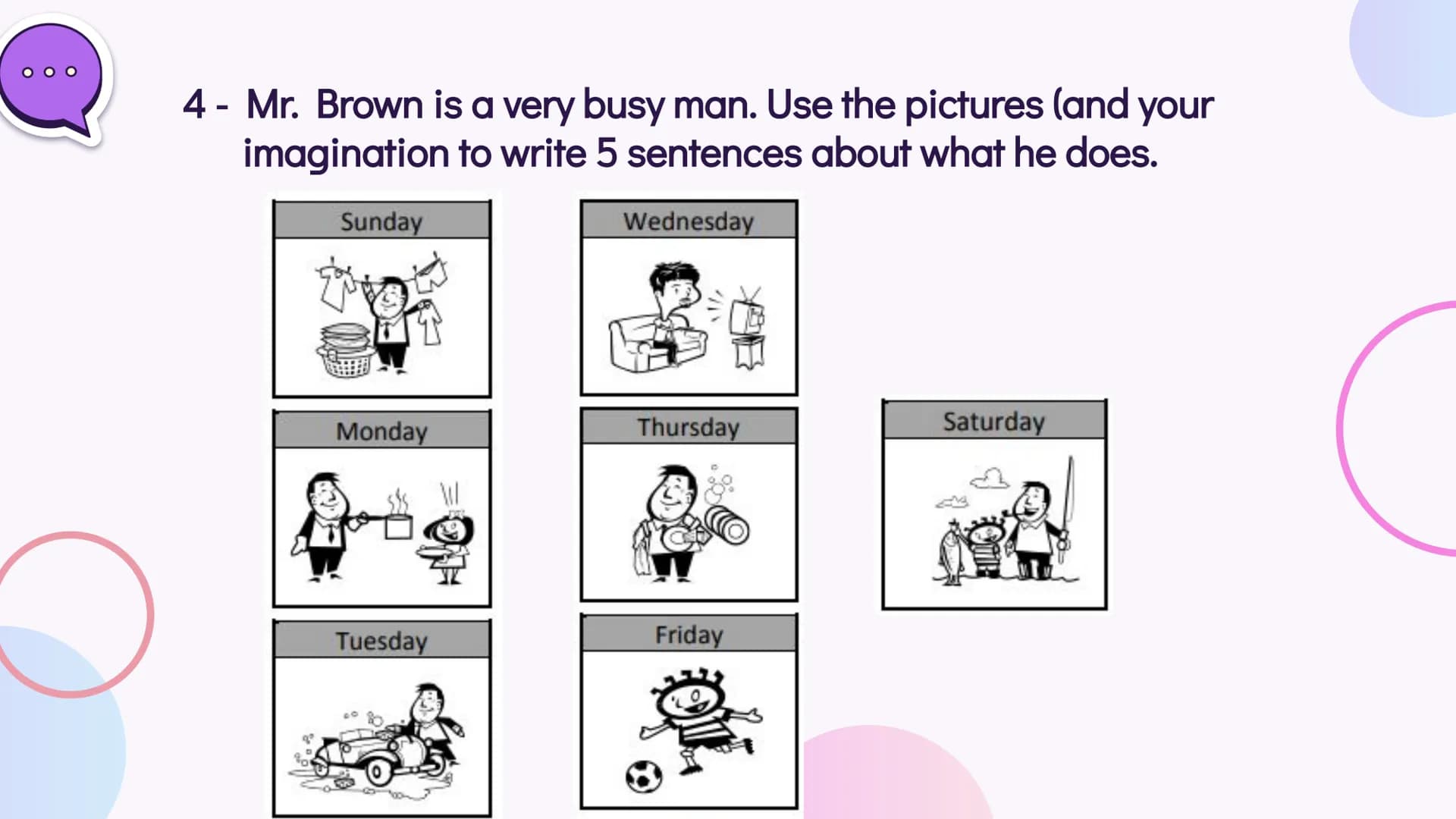 # 01

Simple Present # Simple Present
Simple Present is used for:
→ Actions that happen in the present;
→ Universal truths;
→ Feelings;
→ Wi
