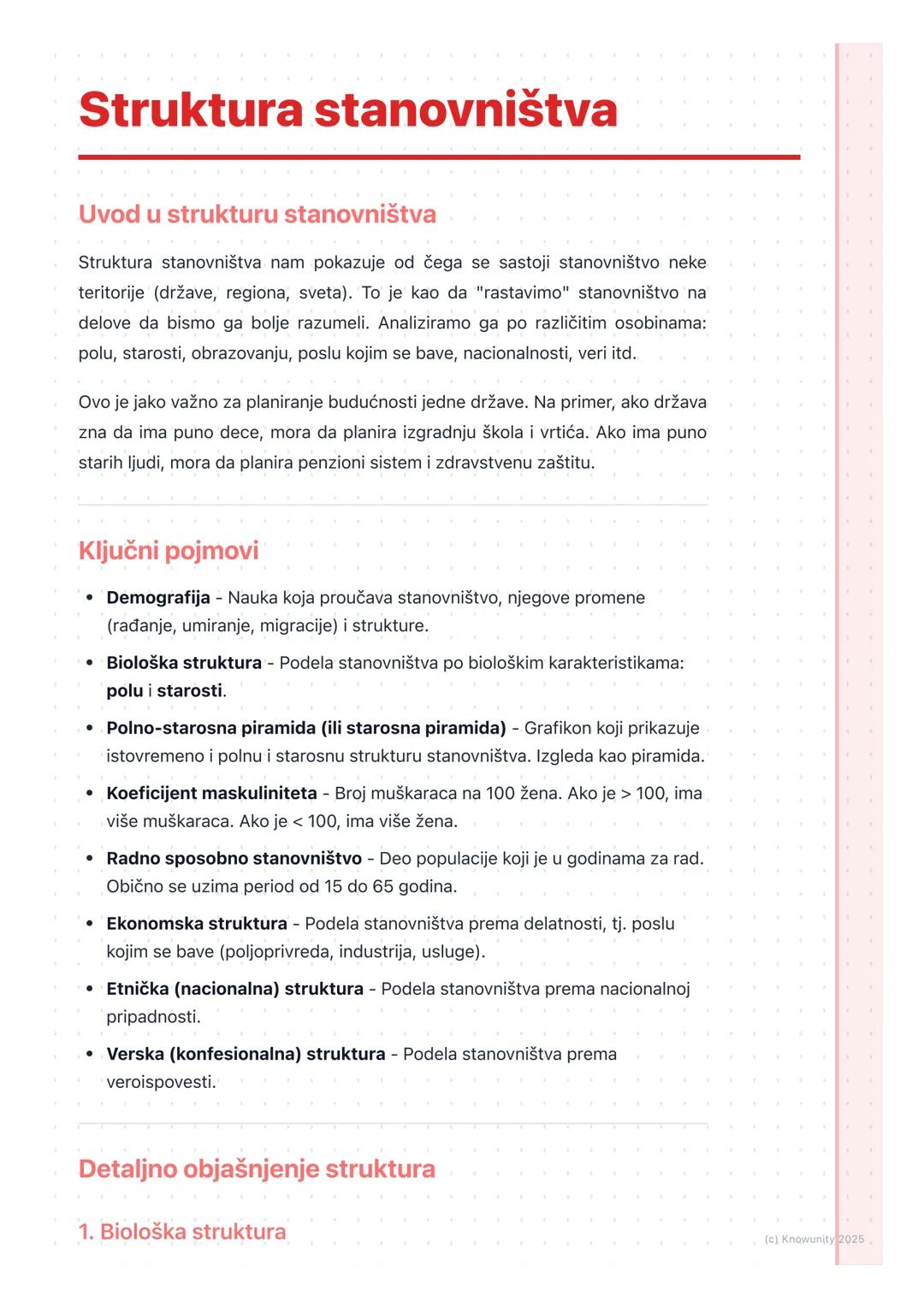 # Struktura stanovništva

Uvod u strukturu stanovništva

Struktura stanovništva nam pokazuje od čega se sastoji stanovništvo neke
teritorije