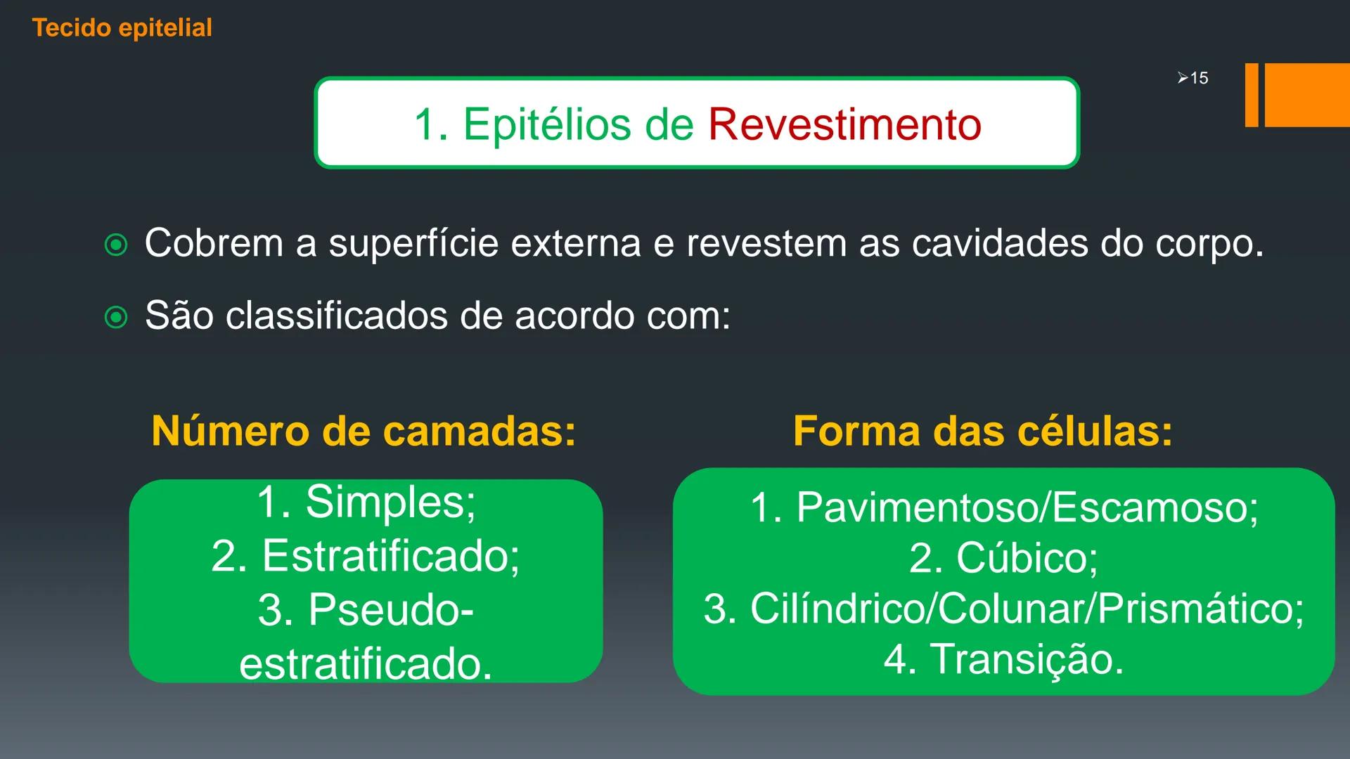 ## HISTOLOGIA

TECIDO EPITELIAL

Professora: Dra. Daniele Mota INTRODUÇÃO
■ Tecidos são conjuntos de células de forma e função
semelhantes.

