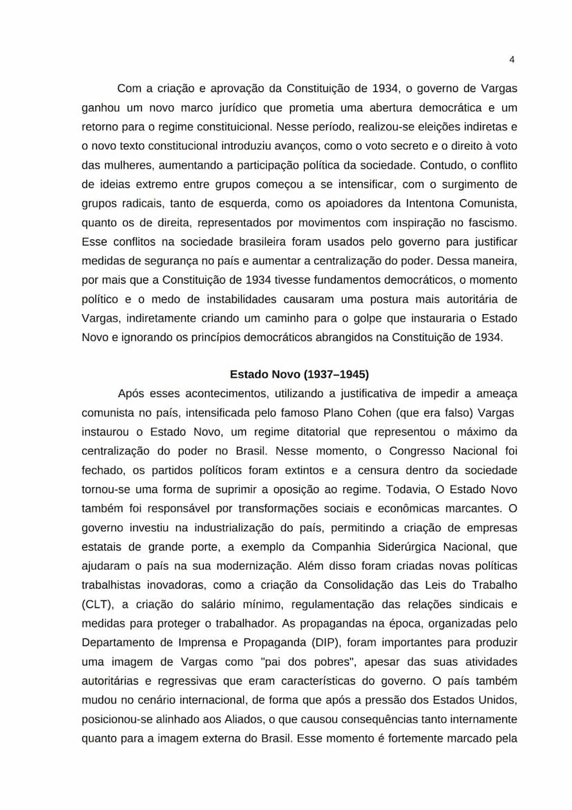 # SUMÁRIO

1 INTRODUÇÃO  1
2 DESENVOLVIMENTO  2
3 CONCLUSÃO  5 --- OCR Start ---
2
1 INTRODUÇÃO
A Era Vargas, que abrange o período de 1930 