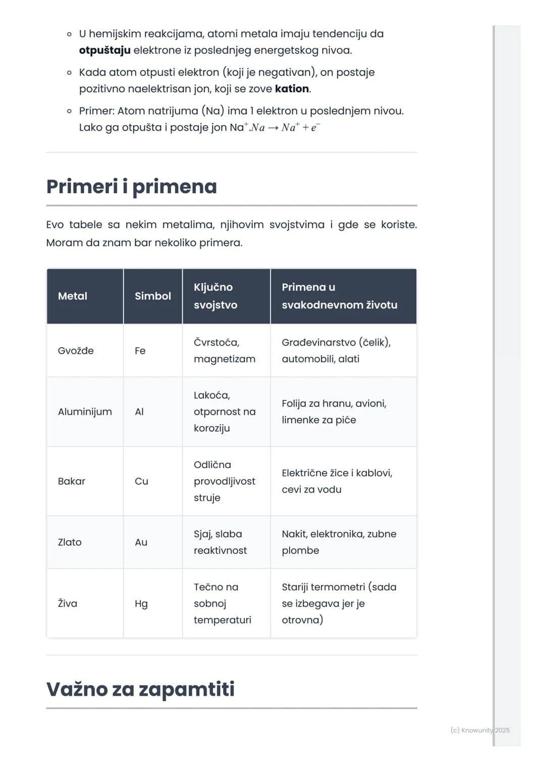 # Opšte karakteristike metala

Opšte karakteristike metala

Metali su velika grupa elemenata koje srećemo svaki dan. Nalaze se na
levoj stra
