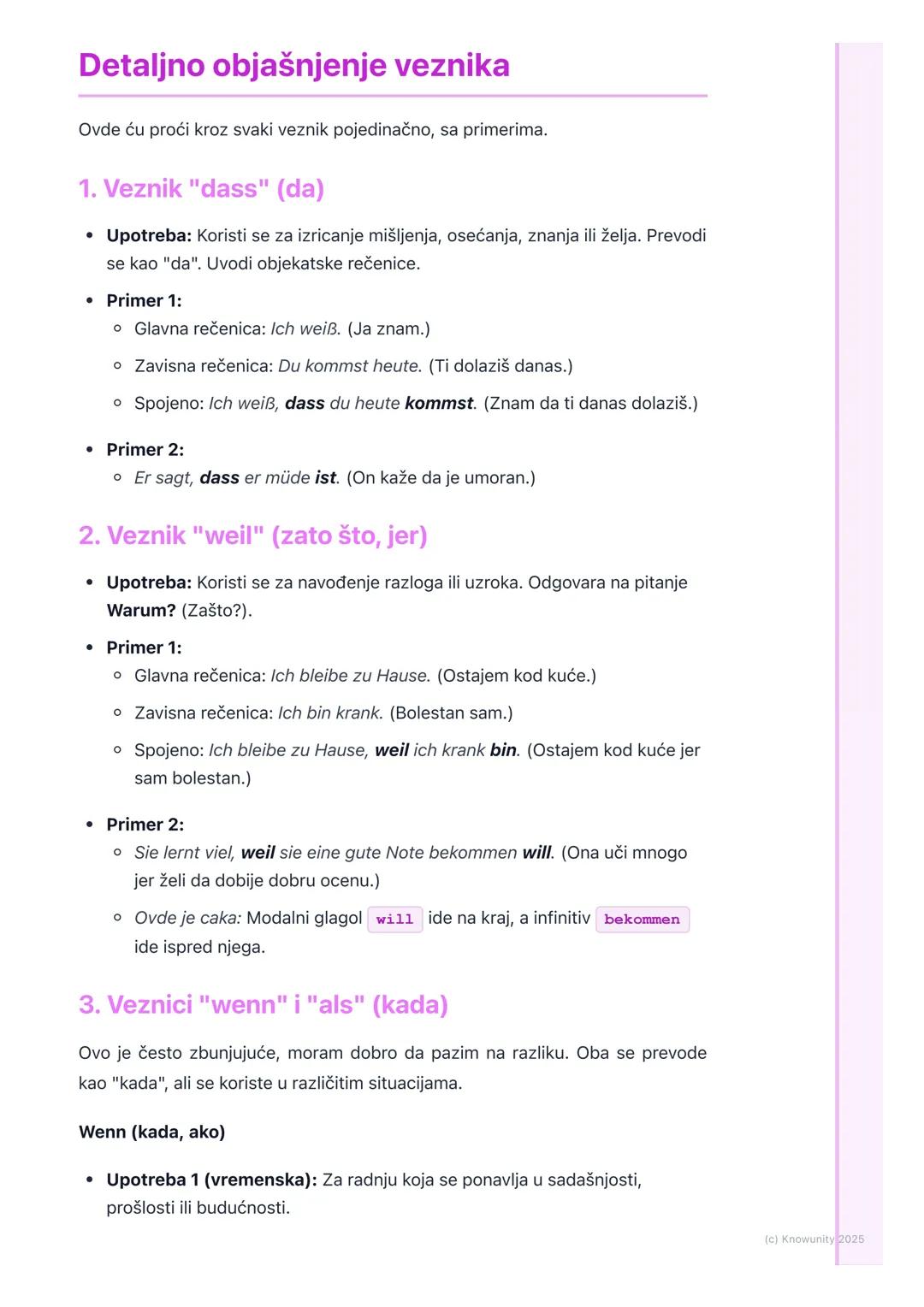 # Zavisne rečenice (dass, weil,
wenn, als, ob)

Uvod u zavisne rečenice

Zavisne rečenice (na nemačkom Nebensätze) su rečenice koje ne mogu 
