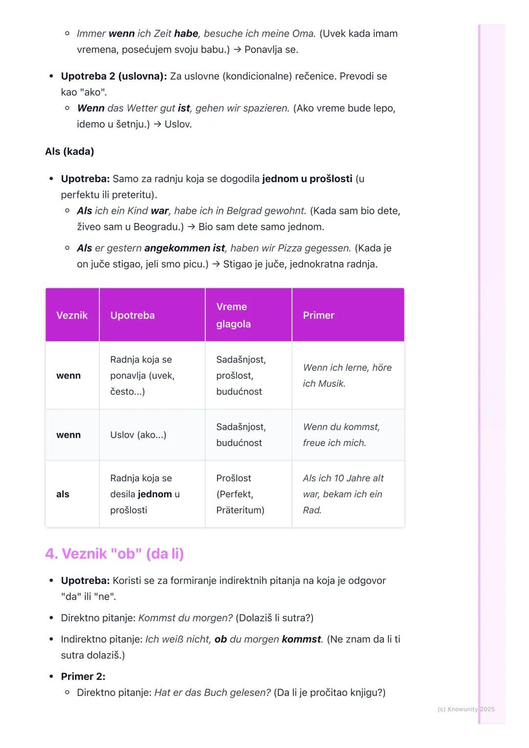 # Zavisne rečenice (dass, weil,
wenn, als, ob)

Uvod u zavisne rečenice

Zavisne rečenice (na nemačkom Nebensätze) su rečenice koje ne mogu 