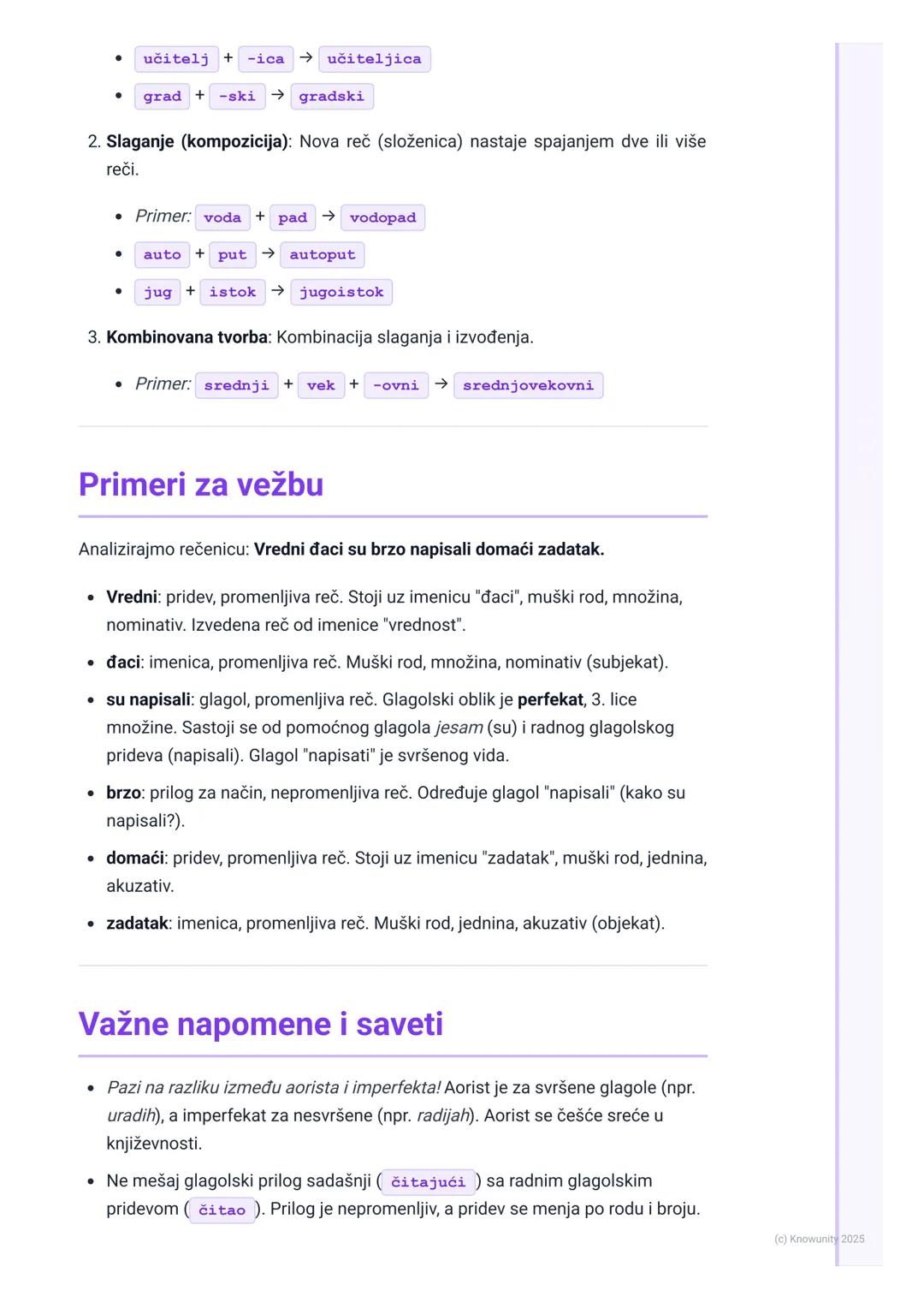 # Morfologija (Nauka o oblicima
reči)

Morfologija - nauka o oblicima reči

Morfologija je deo gramatike koji proučava vrste reči i njihove 