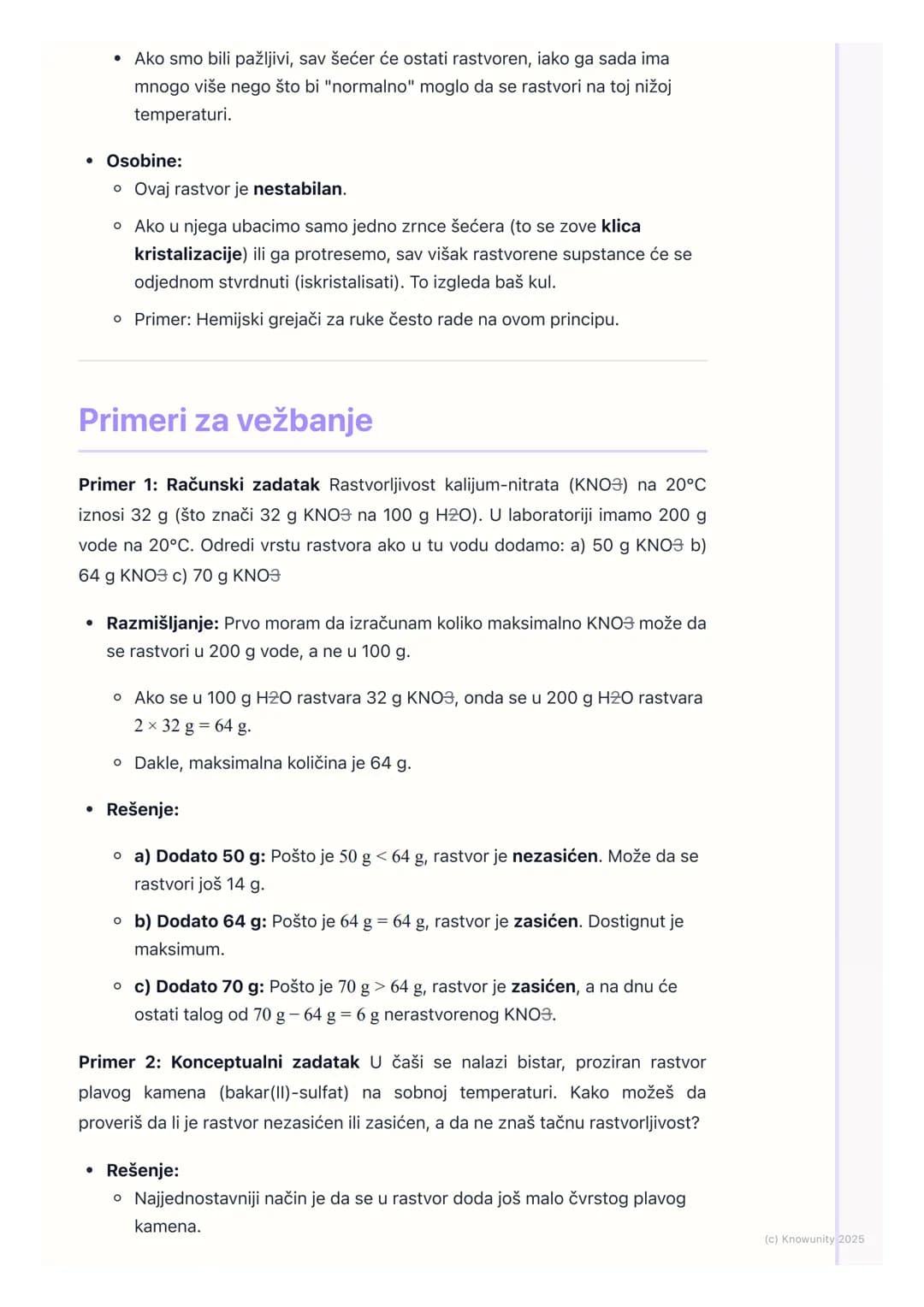 # Vrste rastvora

Uvod u vrste rastvora

Rastvori se razlikuju po tome koliko rastvorene supstance sadrže u određenoj
količini rastvarača. N