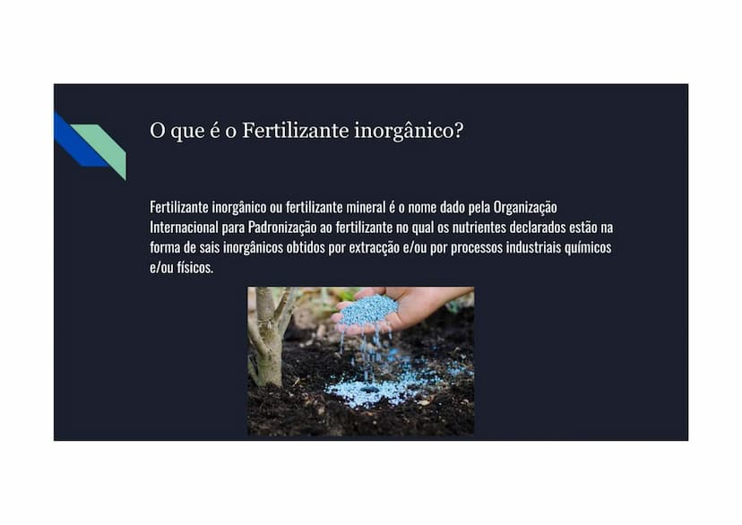 # Primeiramente, o que é Fertilizante?

Fertilizantes ou adubos são qualquer tipo de substância aplicada ao solo ou tecidos
vegetais para pr