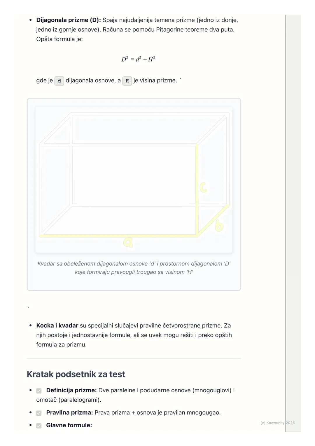 # Prizma

Šta je prizma?

Prizma je geometrijsko telo ograničeno sa dva podudarna i paralelna
mnogougla (to su osnove ili baze) i paralelogr