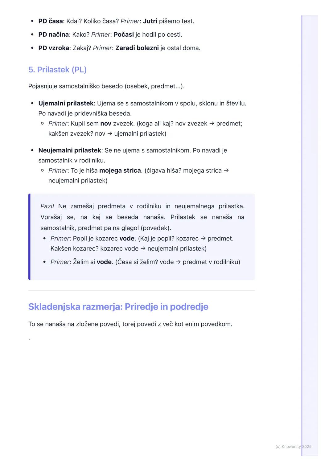 # Stavčni Členi in Skladenjska
Razmerja

Skladnja: Stavčni členi in skladenjska
razmerja

Skladnja ali sintaksa je del slovnice, ki se ukvar