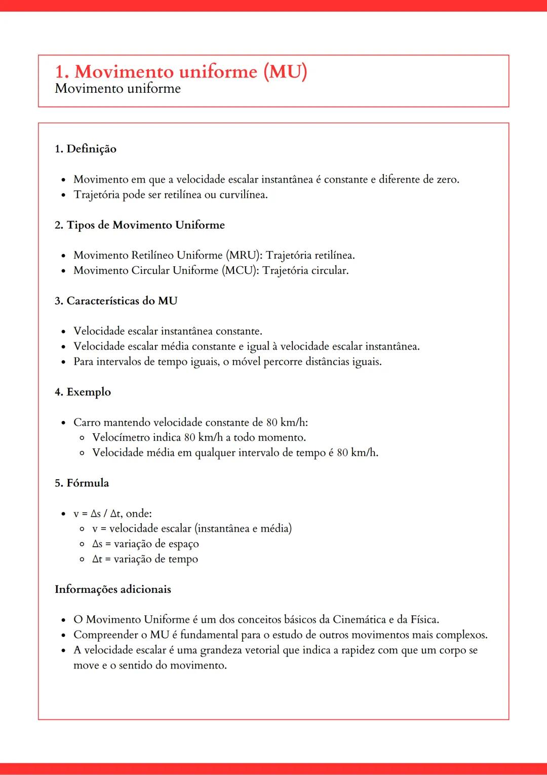 ## FISICA

Resumos em tópicos - @isadoraf.barros  APOSTILAS POLIEDRO

### Introdução à Cinemática

* Conceitos fundamentais
* Espaço de um m
