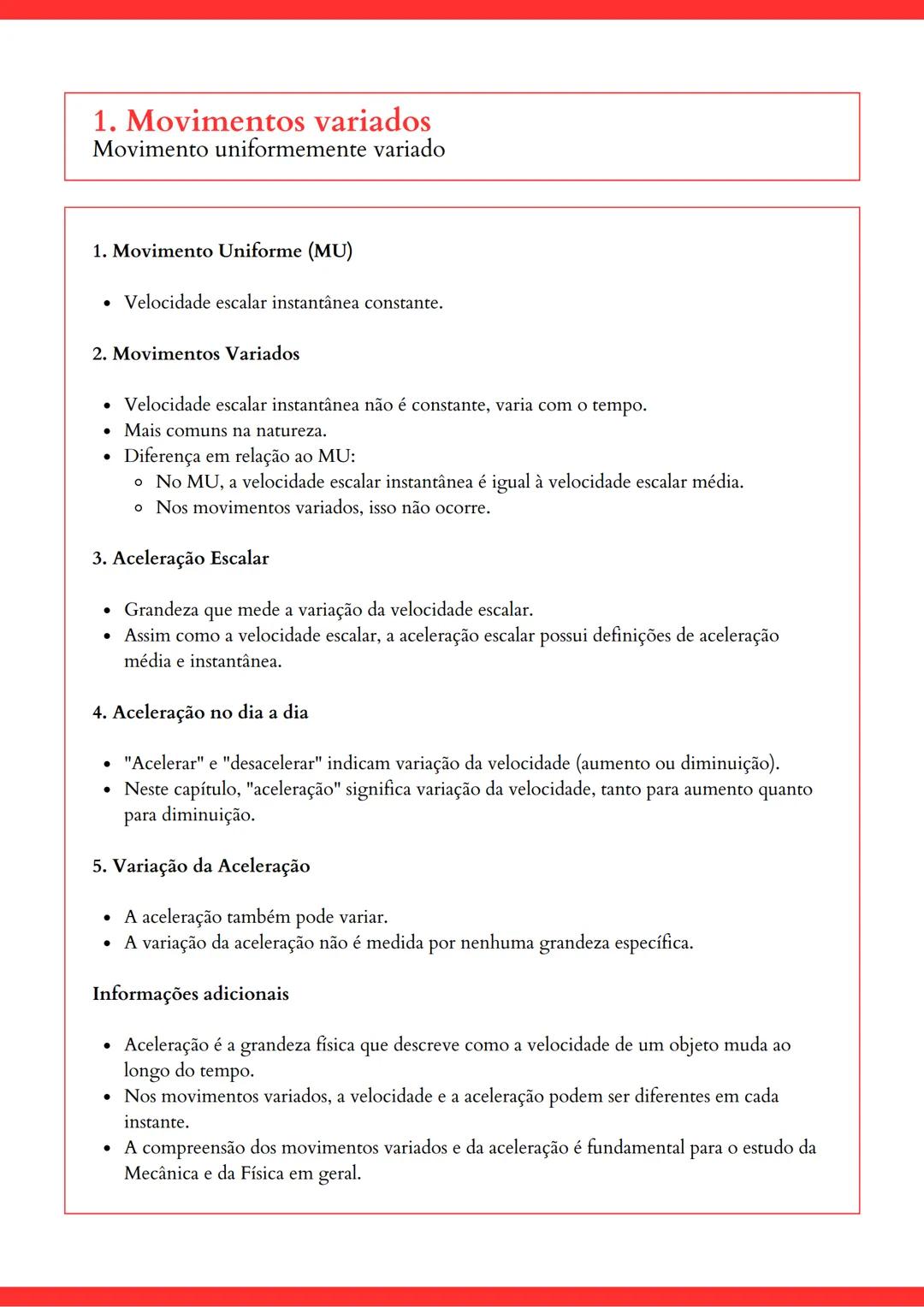 ## FISICA

Resumos em tópicos - @isadoraf.barros  APOSTILAS POLIEDRO

### Introdução à Cinemática

* Conceitos fundamentais
* Espaço de um m