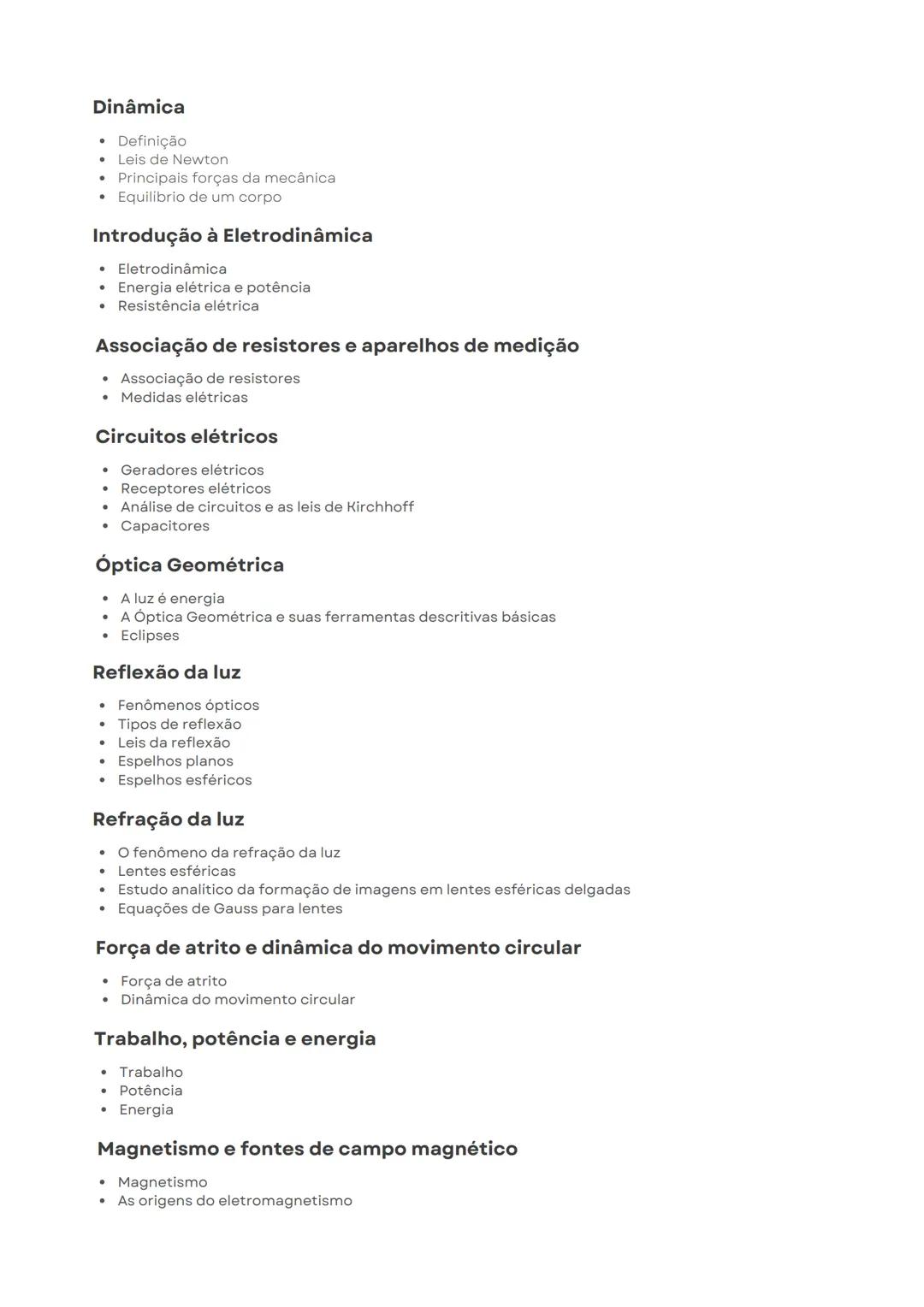 ## FISICA

Resumos em tópicos - @isadoraf.barros  APOSTILAS POLIEDRO

### Introdução à Cinemática

* Conceitos fundamentais
* Espaço de um m