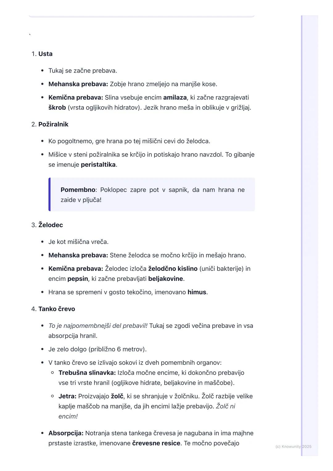 # Prebavila

Kaj so prebavila in zakaj so pomembna

Prebavila so skupina organov v našem telesu, ki delujejo skupaj, da prebavijo
hrano. Pre