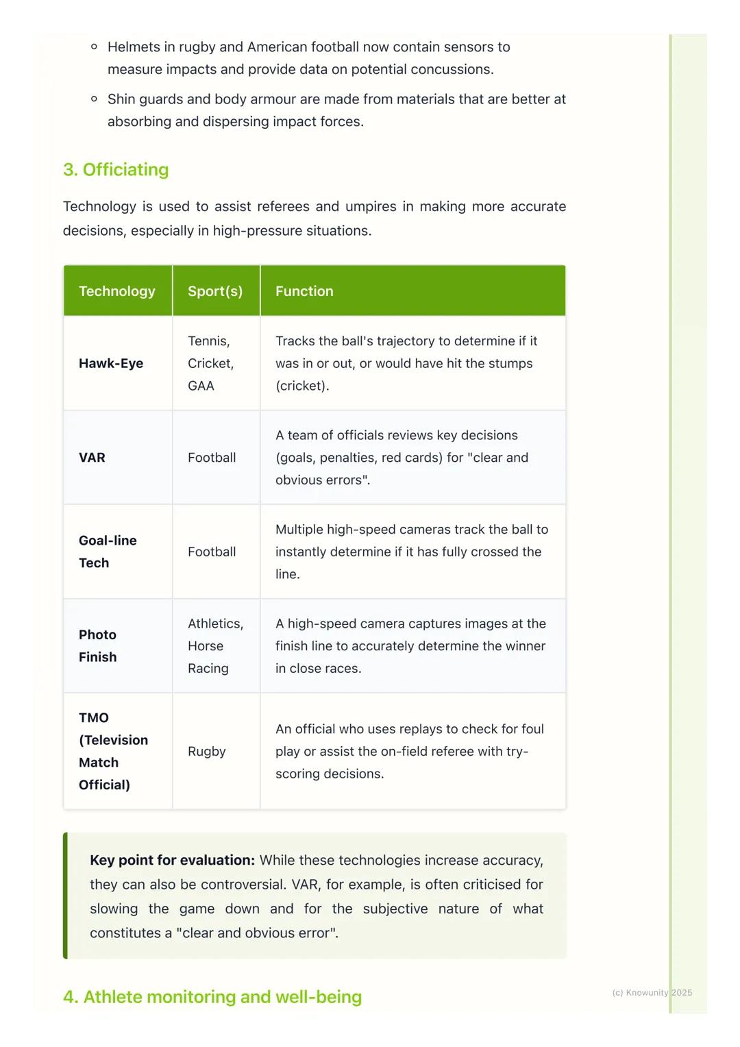 # Technology in Sport

Introduction to technology in sport

Technology has completely changed modern sport. It's not just for elite
athletes