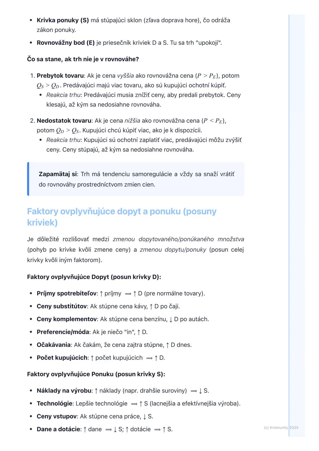 # Trh a trhový mechanizmus

1. Prehľad a úvod

Trh a trhový mechanizmus sú základné kamene, na ktorých stojí moderná
ekonomika. Je to spôsob