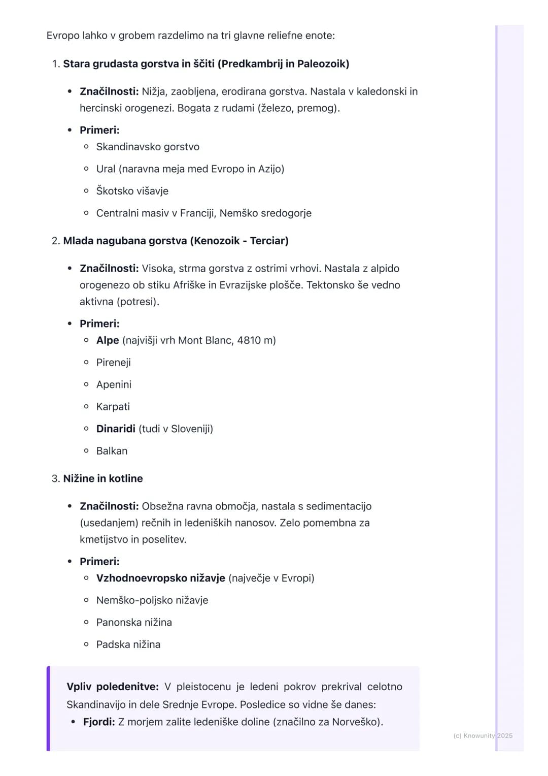 # Fizičnogeografske značilnosti
Evrope

Uvod v fizičnogeografske značilnosti Evrope

Evropa je kljub svoji majhnosti reliefno, podnebno in r