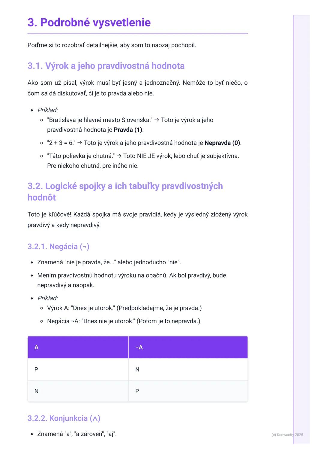 # Výroková logika

## 1. Úvod do výrokovej logiky

Takže, výroková logika. Na prvý pohľad to znie zložito, ale v podstate je to o tom,
ako p