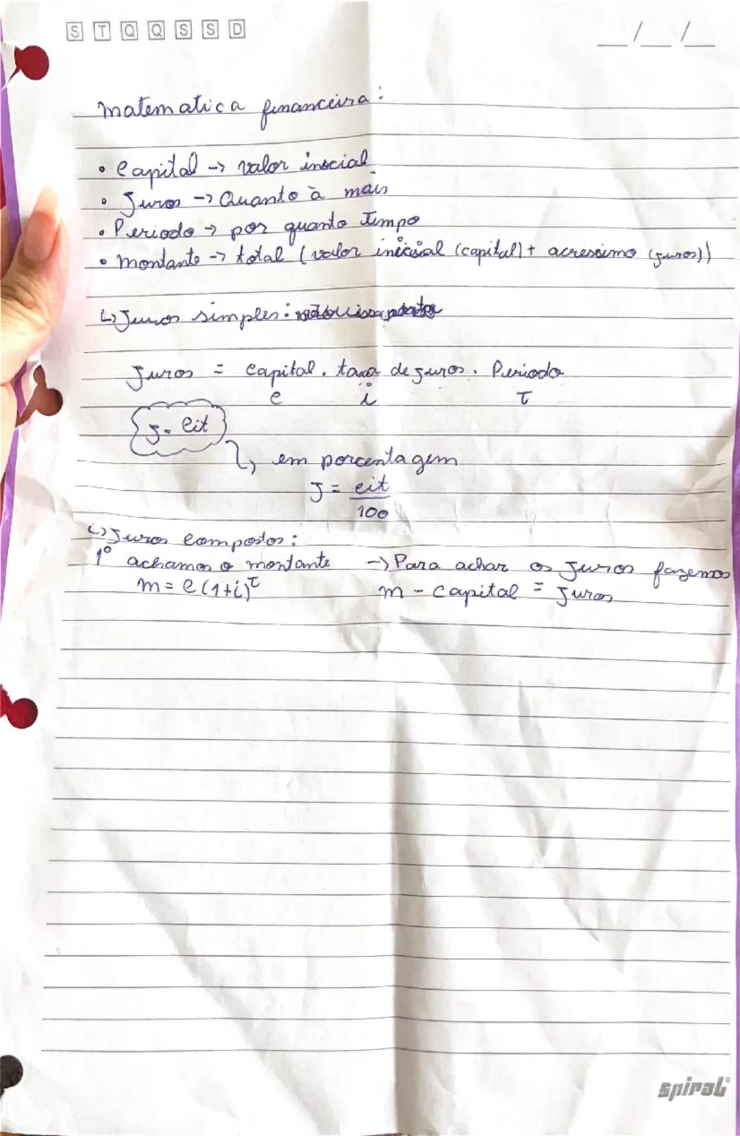 Matemática financeira: juros simples e compostos