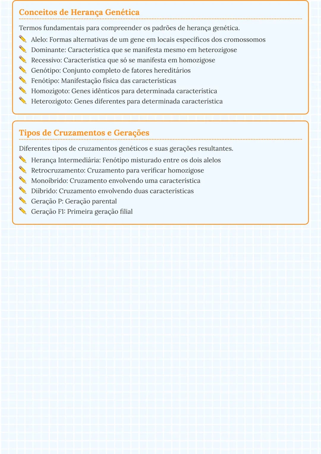 --- OCR Start ---
Conceitos Fundamentais em Genética
Estrutura do DNA e Componentes Básicos
A compreensão da estrutura do DNA e seus compone