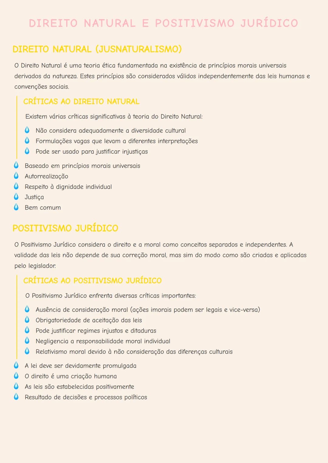 # DIREITO NATURAL E POSITIVISMO JURÍDICO

# DIREITO NATURAL (JUSNATURALISMO)
O Direito Natural é uma teoria ética fundamentada na existência