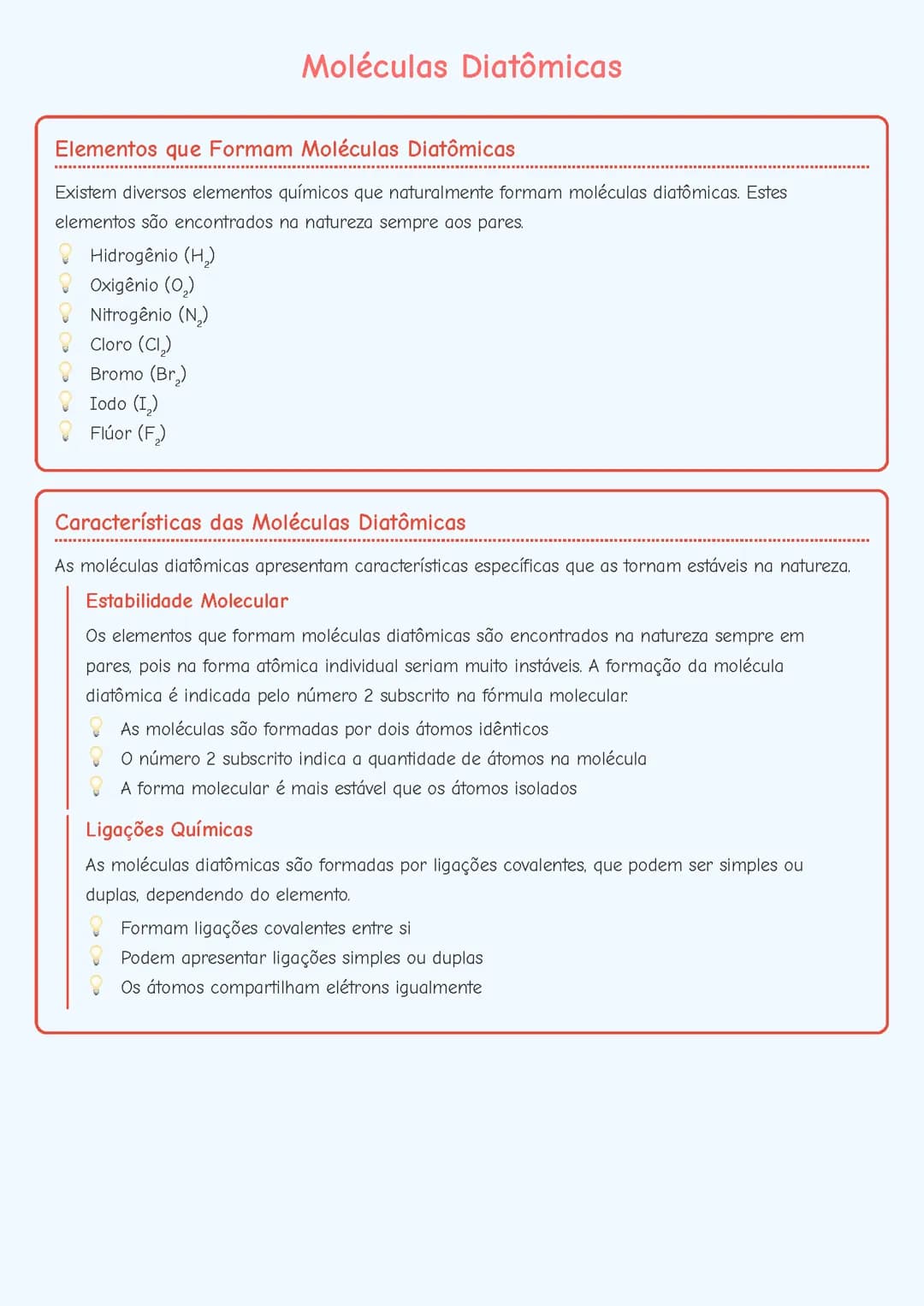 Moléculas Diatômicas