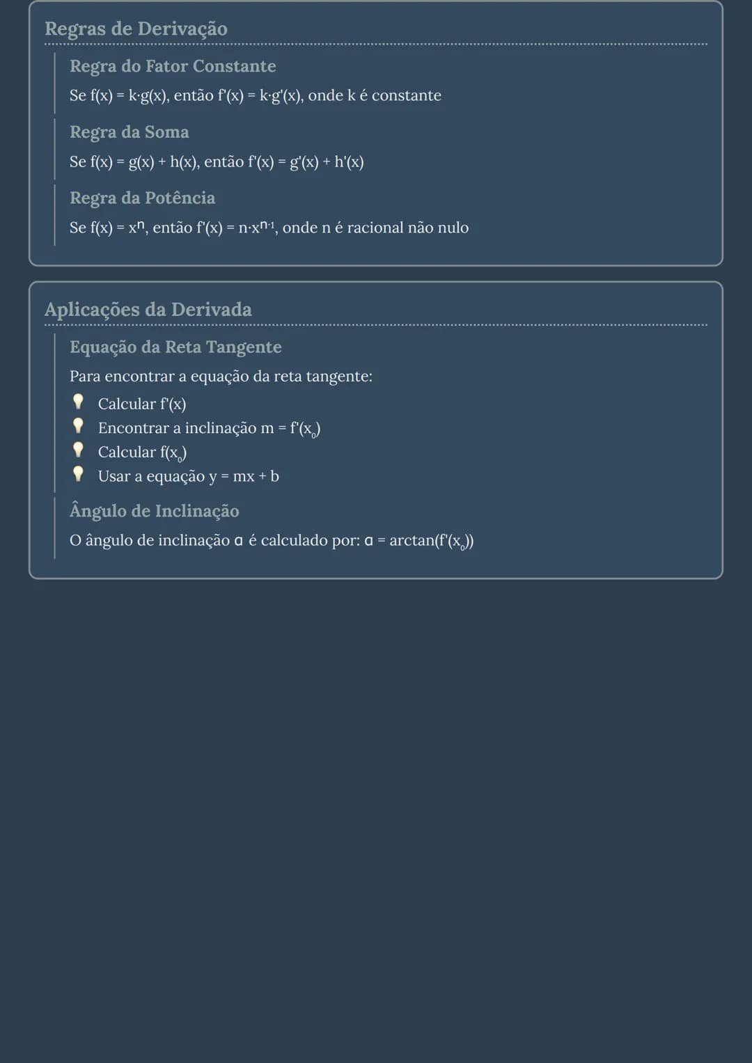 # Cálculo Diferencial: Conceitos Fundamentais

## Raízes de Funções
As raízes de uma função são os valores de x onde $f(x) = 0$. Para encont