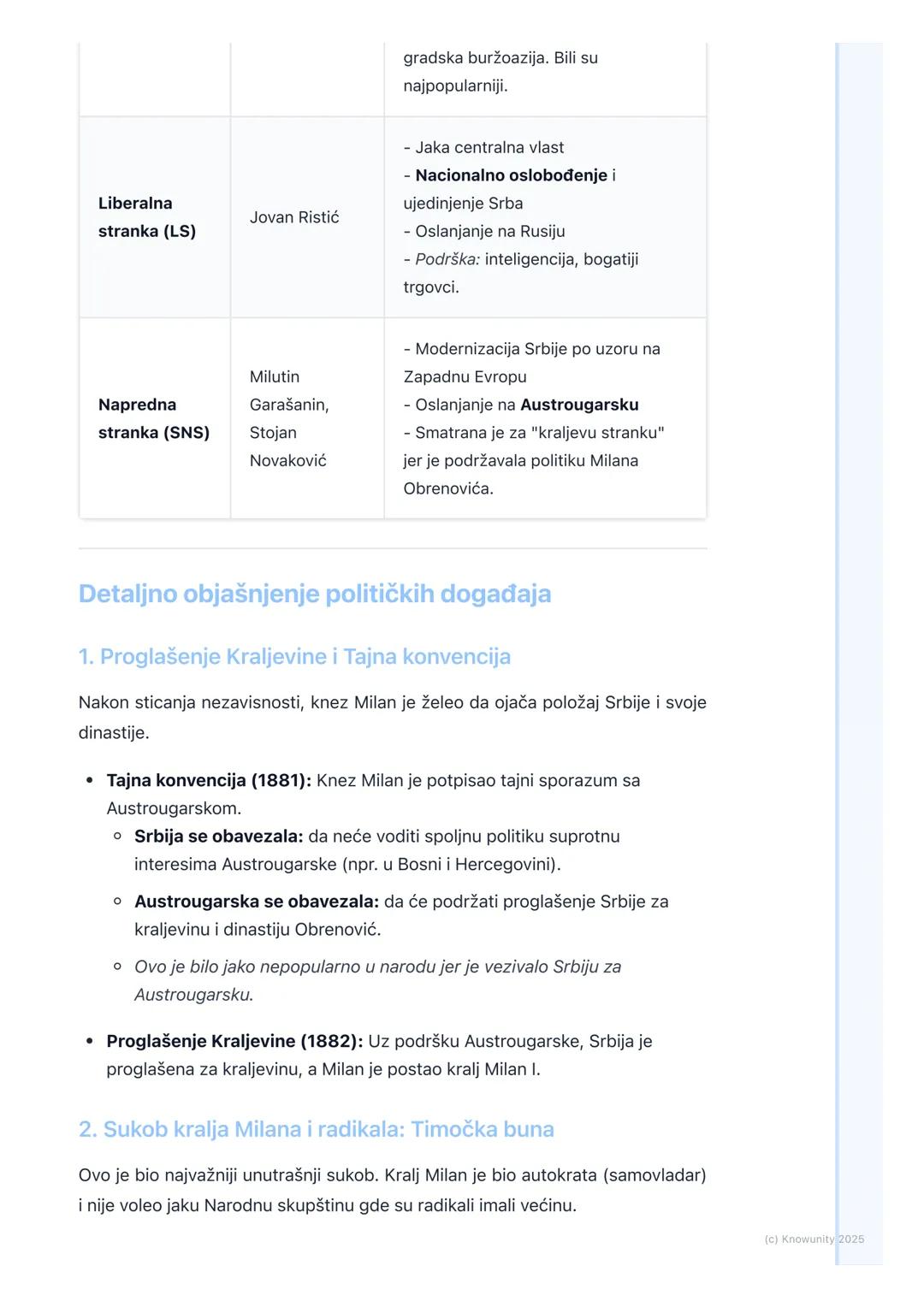 # Kraljevina Srbija: politički život
i društvene promene krajem
19. veka

Uvod u temu

Nakon Berlinskog kongresa 1878. godine, Srbija je pos