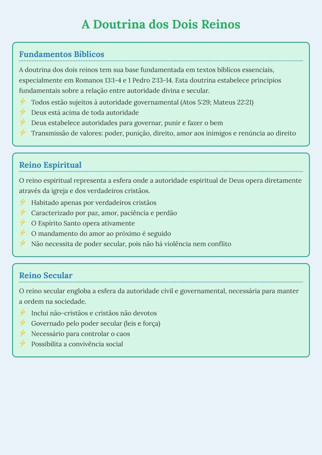 --- OCR Start ---
A Doutrina dos Dois Reinos
Fundamentos Bíblicos
A doutrina dos dois reinos tem sua base fundamentada em textos bíblicos es