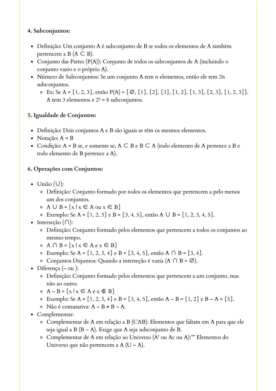 ΜΑΤΕΜΑTICA
Resumos em tópicos - @isadoraf.barros
✔APOSTILAS POLIEDRO
2
4
Teoria elementar dos conjuntos
• Conjunto e elemento
• Conjuntos nu