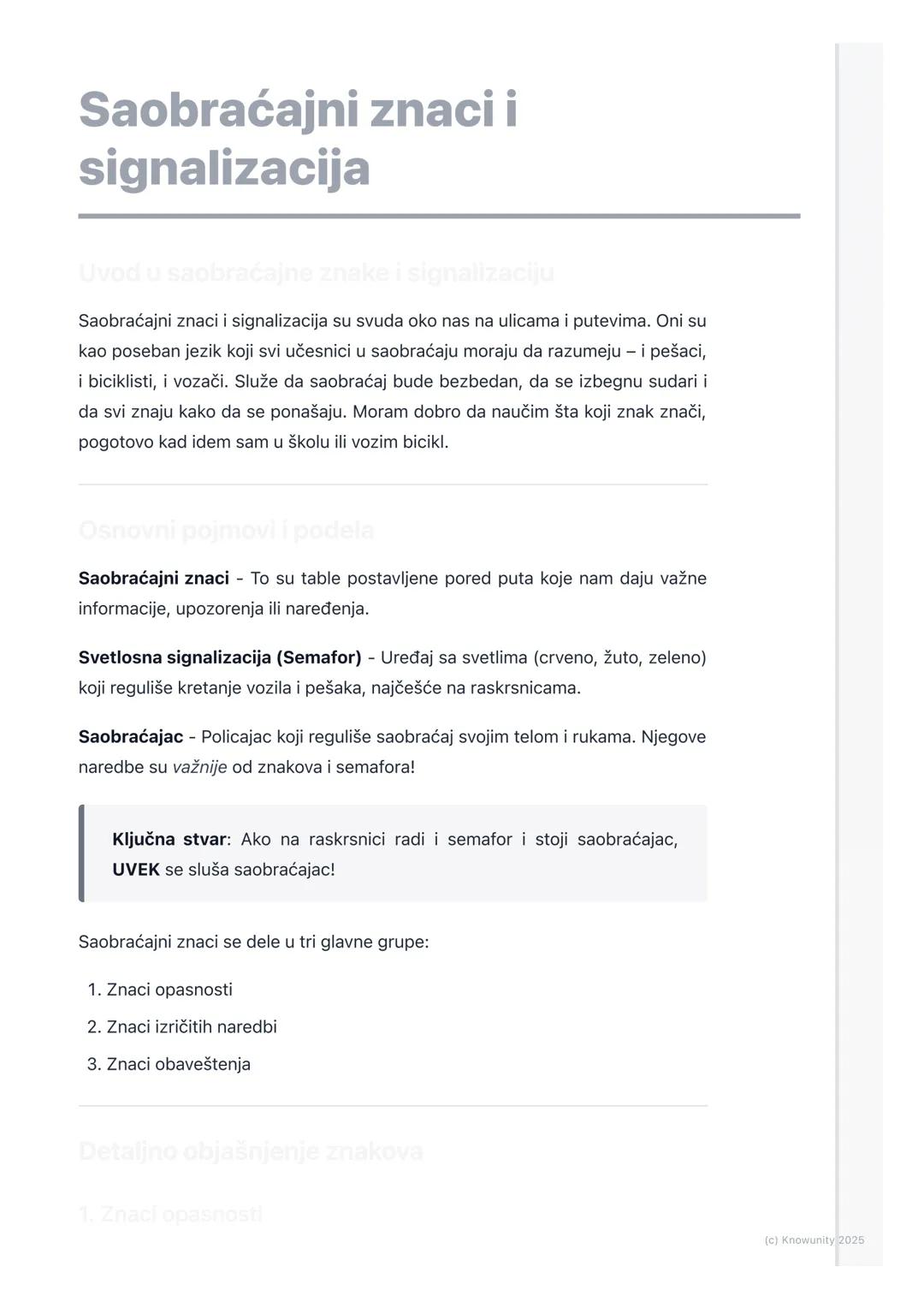 # Saobraćajni znaci i
signalizacija

Uvod u saobraćajne znake i signalizaciju

Saobraćajni znaci i signalizacija su svuda oko nas na ulicama