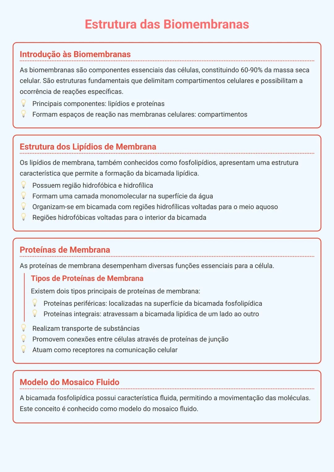 # Estrutura das Biomembranas

# Introdução às Biomembranas
As biomembranas são componentes essenciais das células, constituindo 60-90% da ma