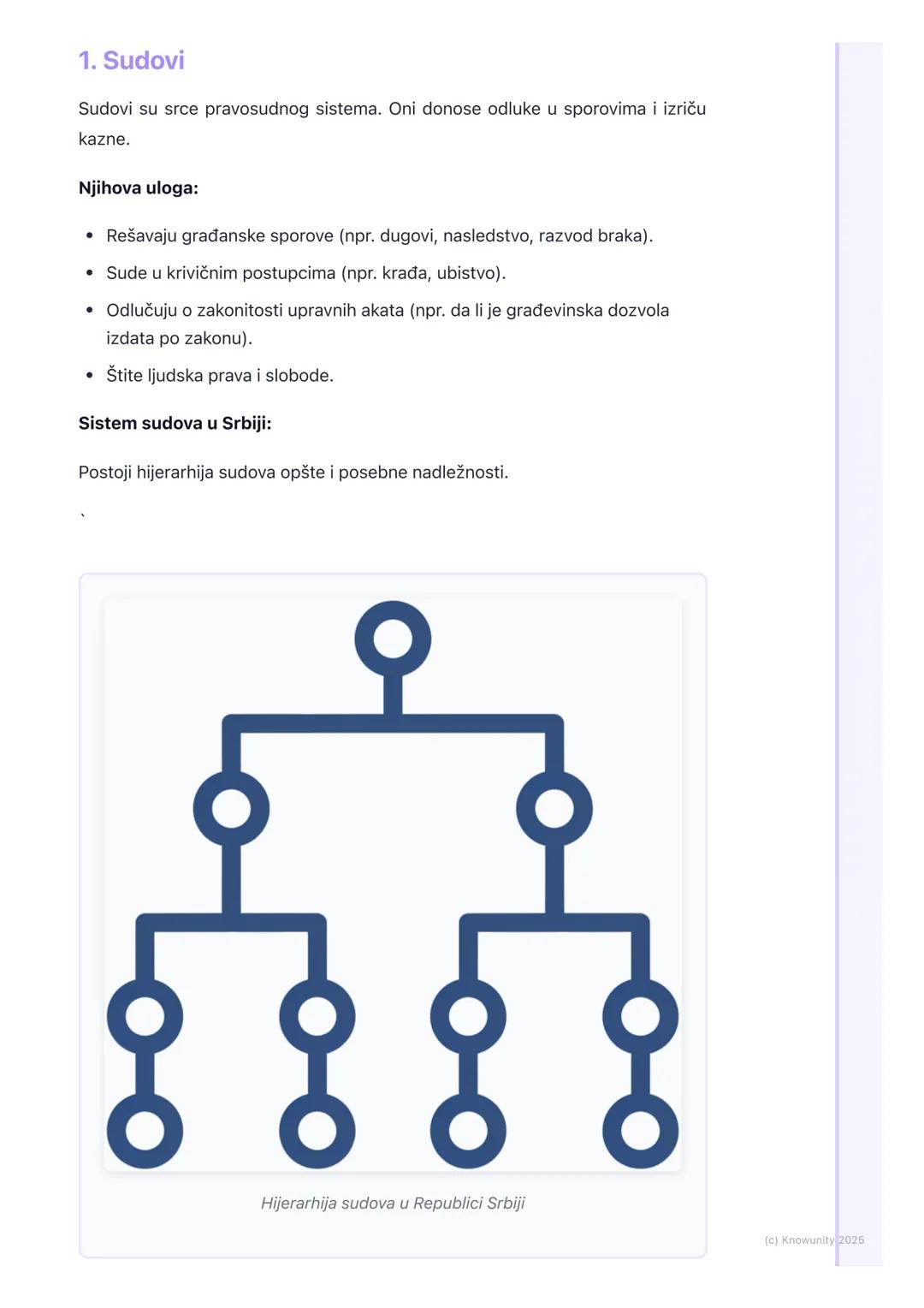 # Pravosudne institucije i
njihova uloga

## Uvod u pravosudne institucije

Pravosudne institucije su stub svake pravne države. One su deo s