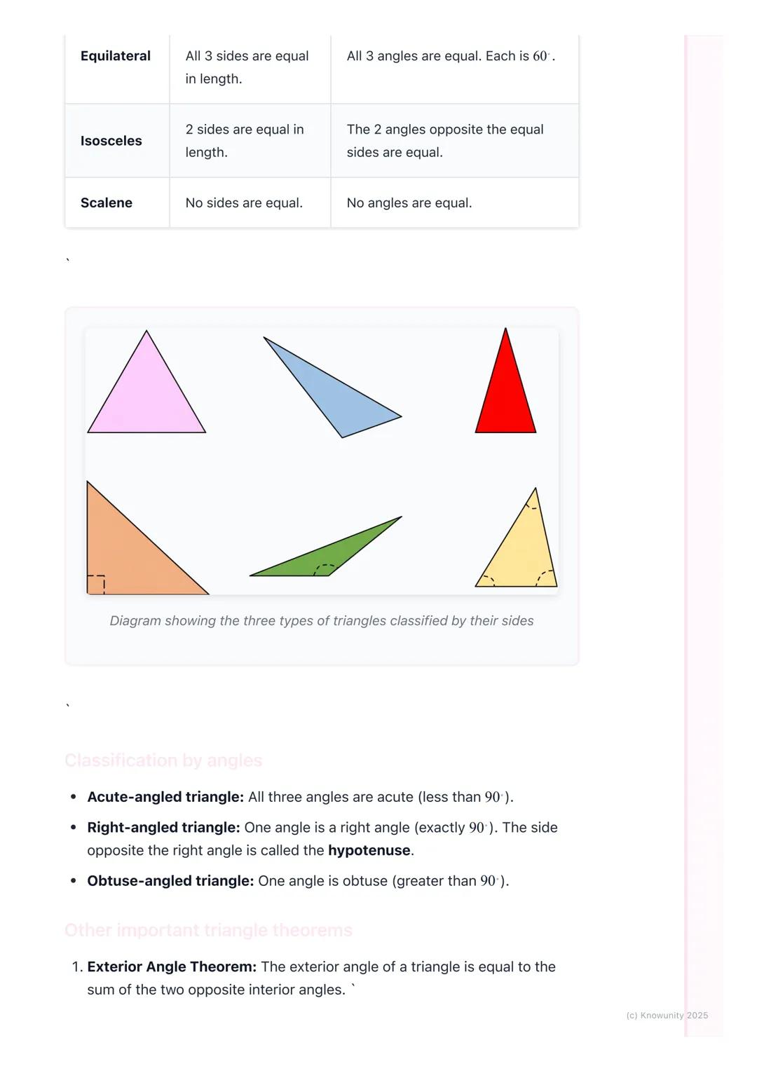 # Triangles and Quadrilaterals

Introduction to these shapes

Triangles and quadrilaterals are types of polygons. They are flat, 2D shapes
m