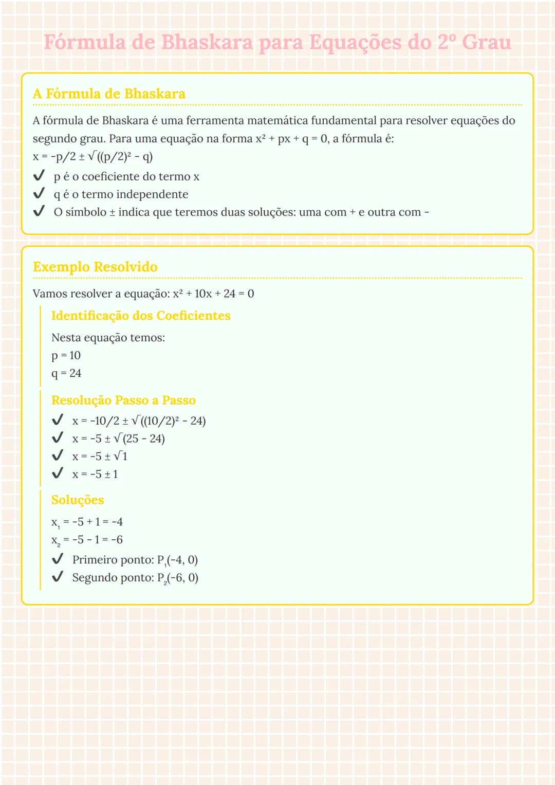 # Fórmula de Bhaskara para Equações do 2º Grau

# A Fórmula de Bhaskara
A fórmula de Bhaskara é uma ferramenta matemática fundamental para r