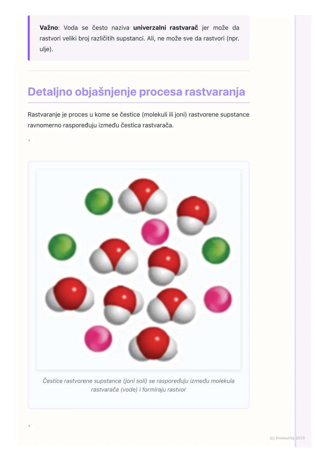 # Rastvori

Uvod u rastvore

Rastvori su svuda oko nas. Kad pravim čaj i dodam šećer, pravim rastvor. Slana
morska voda je rastvor. Čak je i
