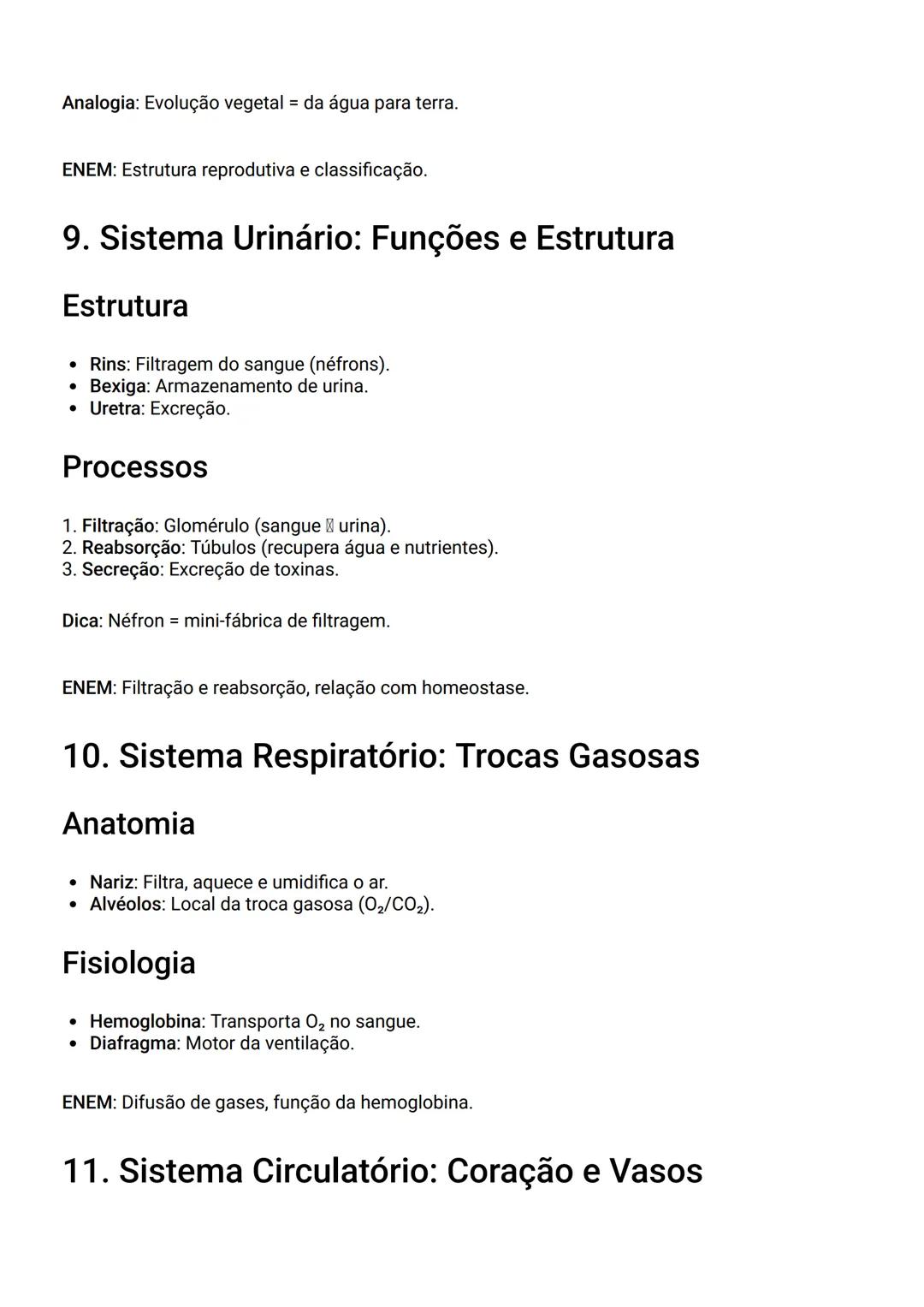 # Resumo de Biologia para ENEM - Versão
Melhorada

1. Ecologia: População, Comunidade e Ecossistema

Definições

*   População: Grupo de ind