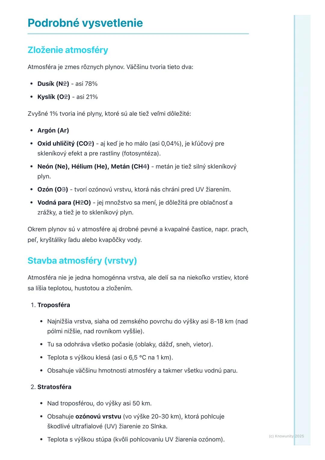 # Atmosféra a podnebie

## Prehľad atmosféry a podnebia

Atmosféra je vlastne taký plynný obal, ktorý obklopuje našu Zem. Je to super
dôleži