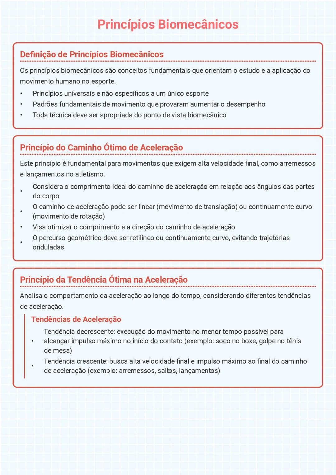 Princípios Biomecânicos