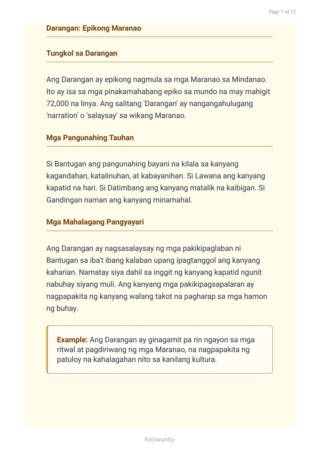# Epiko: Mga Katangian at Halimbawa sa Panitikang Pilipino

Pag-aaral sa mga katangian ng epiko at mga halimbawang akda

## Mga Layuning Pan