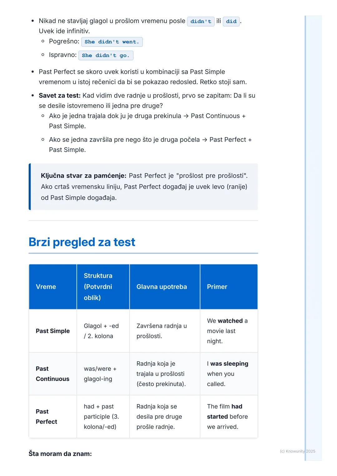 # Prošla vremena

## Uvod u prošla vremena

Ovo je ponavljanje i utvrđivanje prošlih vremena. Već znamo Past Simple i
Past Continuous, a sad