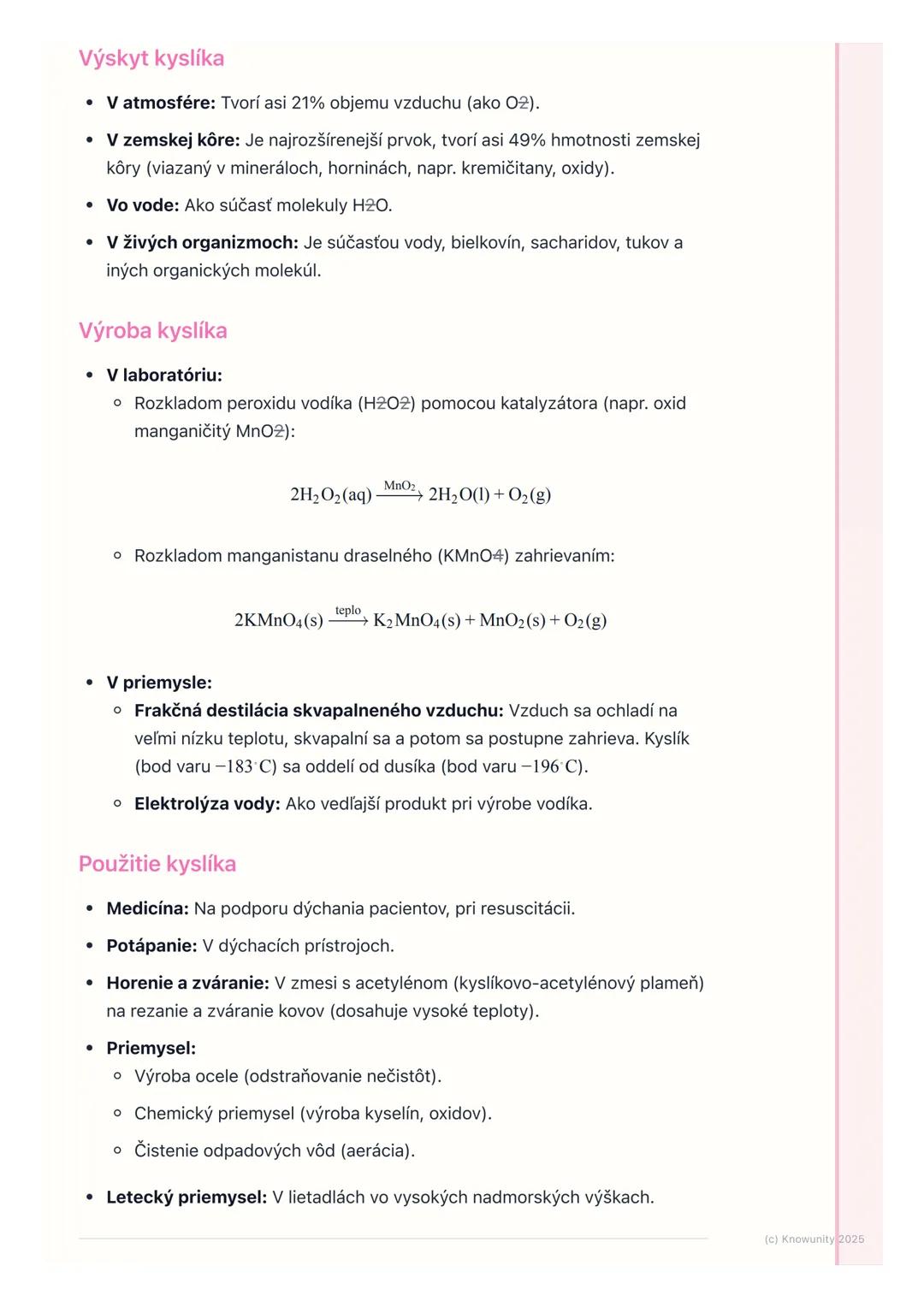 # Vodík a kyslík

## 1. Prehľad a úvod

Dnes si zopakujeme vodík a kyslík, dva z najdôležitejších a najrozšírenejších
prvkov vo vesmíre aj n